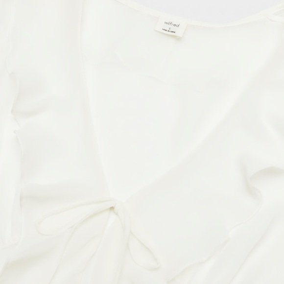Wilfred x Aritzia “Frenchy” White Ruffle Blouse - Picture 5 of 10